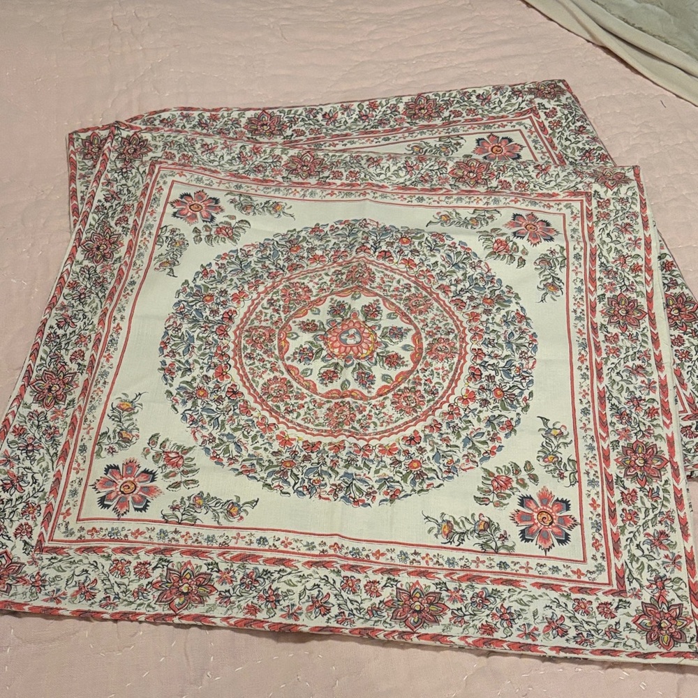 Set of 2 Pottery Barn Euro Pillowcases